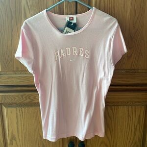 NWT Women’s Nike Padres Tee shirt pink (XL)